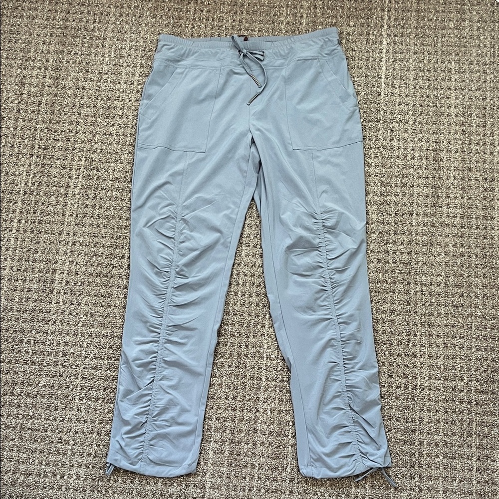 NWT Blue-Gray Ruched Joggers